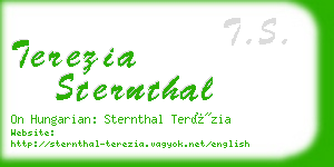 terezia sternthal business card